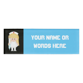 Badge D'identification Infirmière de dessin ajouter des mots ou une étiqu