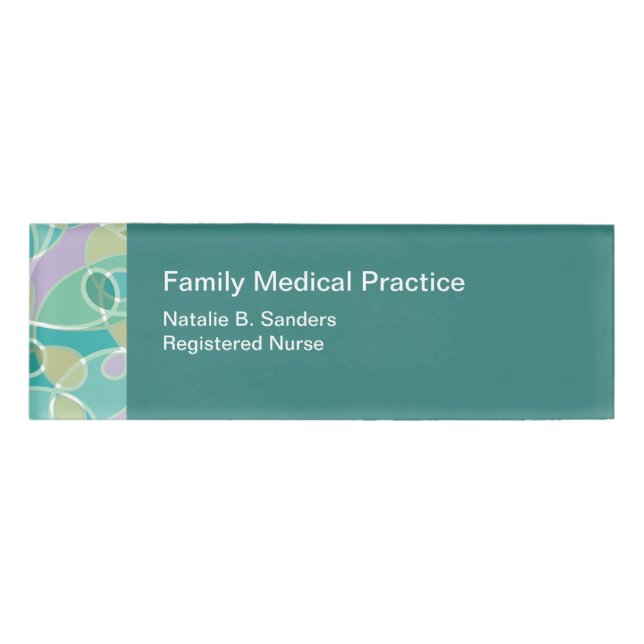 Badge D'identification Infirmière inscrite au thème Médicale (Devant)