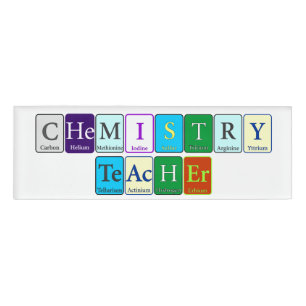 Badge D'identification Insigne de nom de l'enseignant en chimie