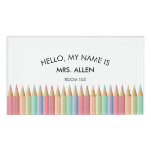 Badge D'identification Insigne d'identité de l'enseignant