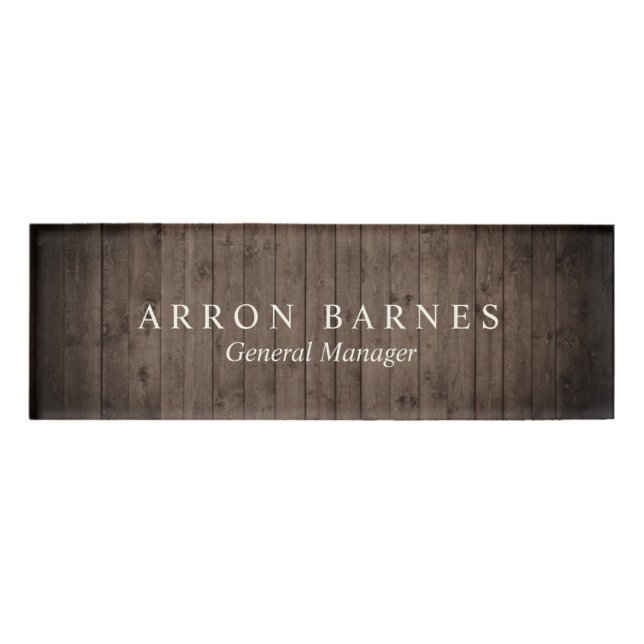 Badge D'identification Insigne nommé magnétique d'étiquette de personnel (Devant)