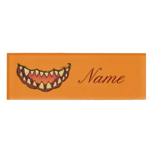 Badge D'identification Jack olantern Grimace Gap Tooth Thunder_Cove