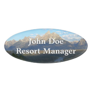 Badge D'identification Jackson Hole Mountains (Grand Teton National Park)