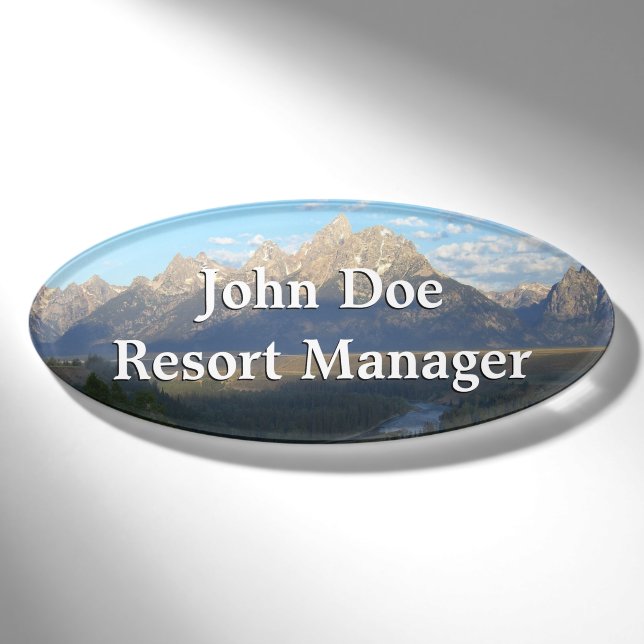 Badge D'identification Jackson Hole Mountains (Grand Teton National Park) (Devant)