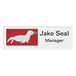 Badge D'identification Jake Seal Small Name Tag