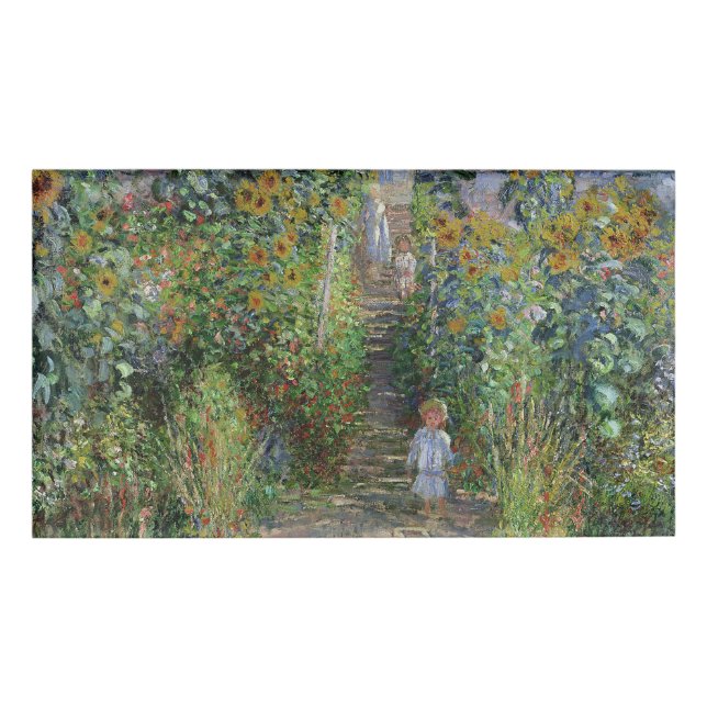 Badge D'identification Jardin de Monet Vetheuil Impressionim Peinture de  (Devant)