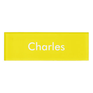 Badge D'identification Jaune Daffodique Modèle personnalisé