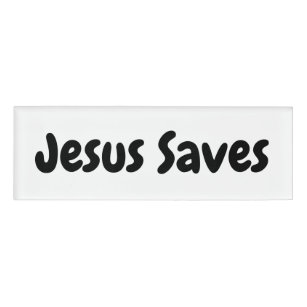 Badge D'identification Jésus économise - nous vous aidons juste à le