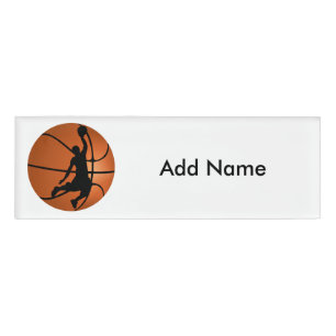Badge D'identification Joueur de basket-ball Slam Dunk sur le basket-ball