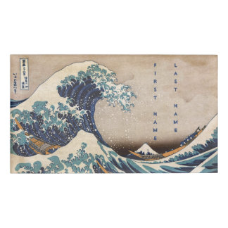 Badge D'identification La Grande Vague au large de Kanagawa