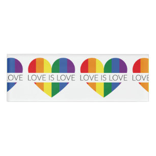 Badge D'identification L'amour de l'illustration LGBT est amour