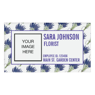 Badge D'identification Lavender Herb Bunch Fleurs Gardener fleuriste