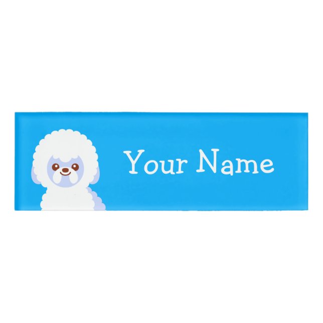 Badge D'identification Le Snowball de la levure de Bichon (Devant)