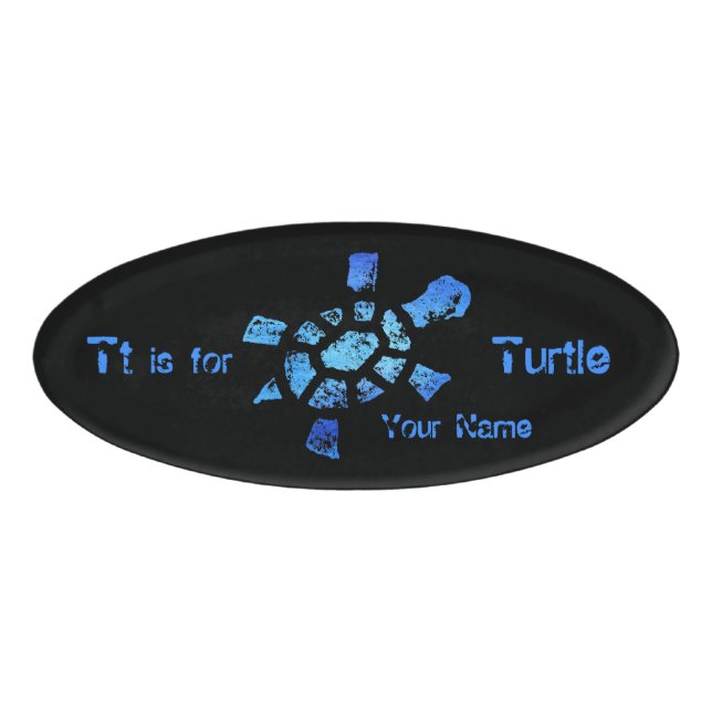 Badge D'identification Le TTT est pour la tortue (Devant)