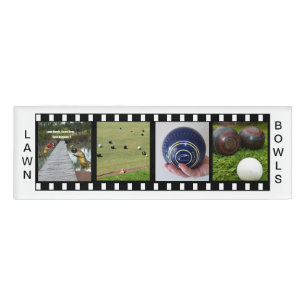 Badge D'identification Les Bowles De Pelouse Ont Amusement Et Vie Vie,
