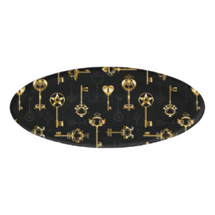 Badge D'identification Les Patters de Seamless avec Golden Keys