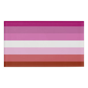 Badge D'identification Lesbian Pride Flag LGBTQ