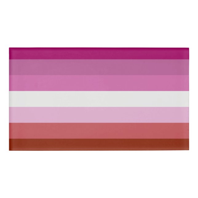 Badge D'identification Lesbian Pride Flag LGBTQ (Devant)