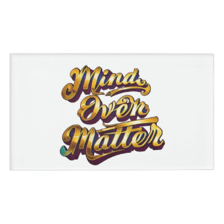 Badge D'identification L'esprit sur la matière