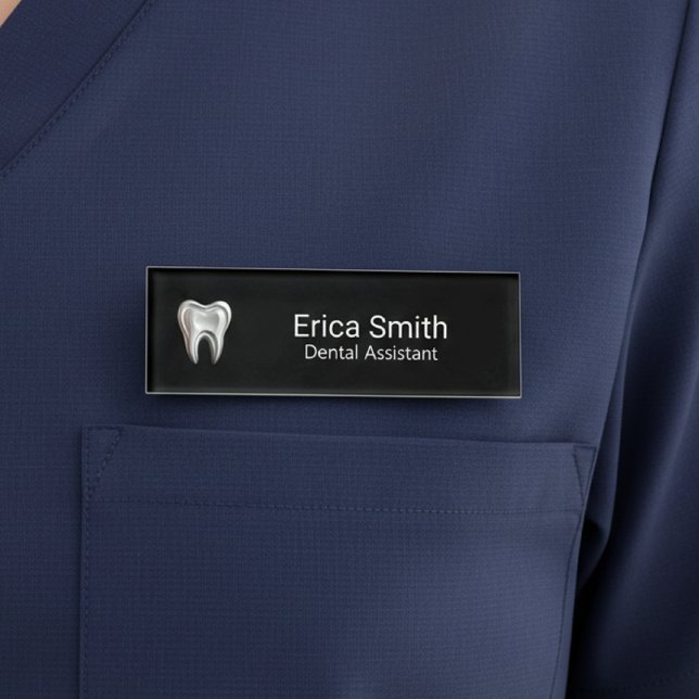 Badge D'identification Logo de dentiste dentaire assistance (Créateur téléchargé)