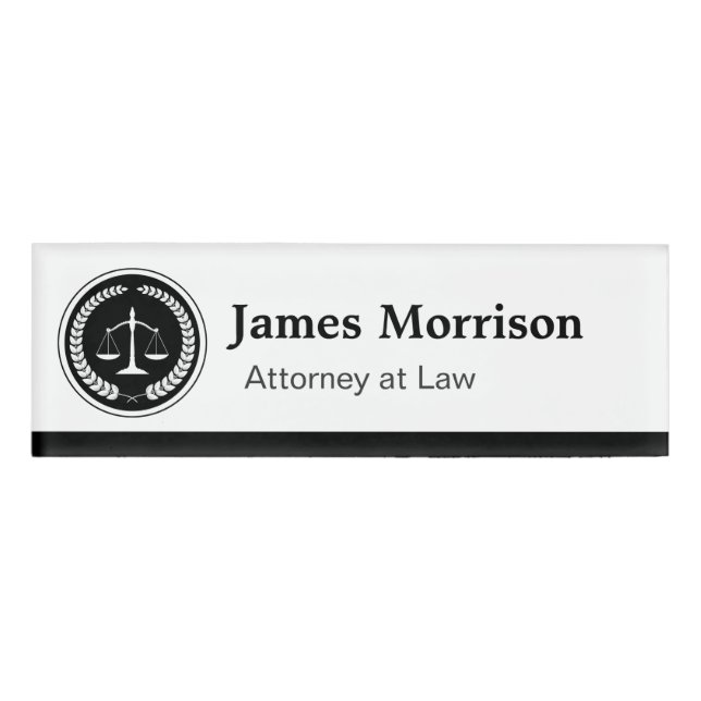 Badge D'identification Logo de l'Avocat du Barreau (Devant)