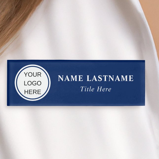 Badge D'identification Logo de l'entreprise de l'employé Marine Blue Corp (Créateur téléchargé)