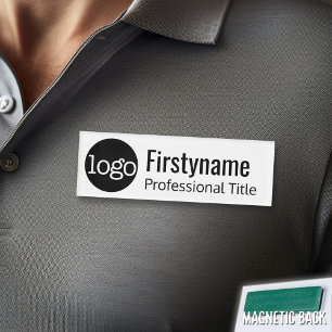 Badge D'identification Logo de société avec le titre de professionnel d