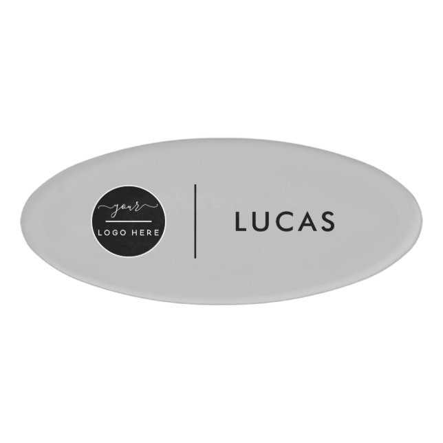 Badge D'identification Logo d'entreprise personnalisé Nom du personnel de (Devant)