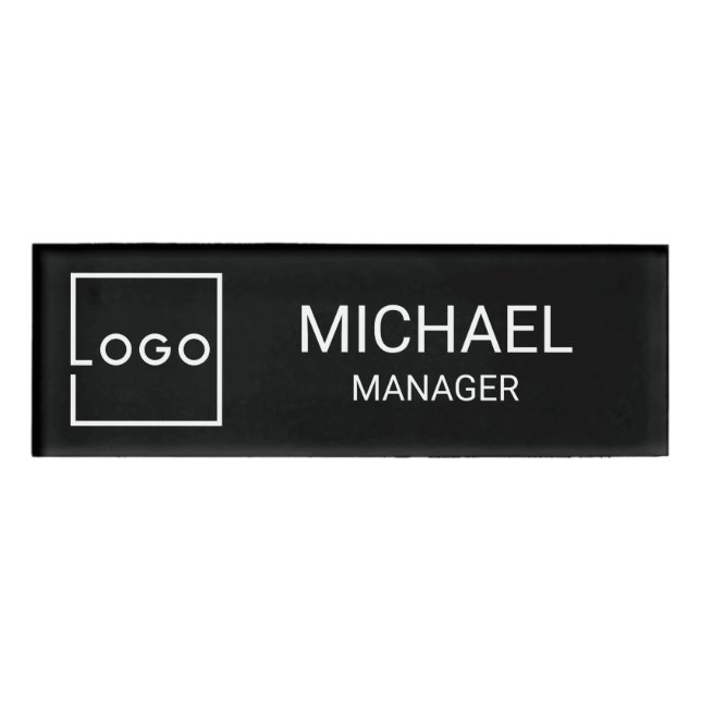 Badge D'identification Logo d'entreprise personnalisé professionnel (Devant)