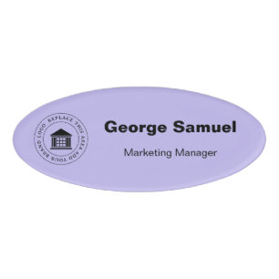 Badge D'identification Logo d'entreprise simple Name Désignation