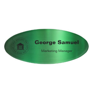 Badge D'identification Logo d'entreprise simple Name Désignation