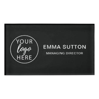 Badge D'identification Logo d'entreprise simple personnalisé