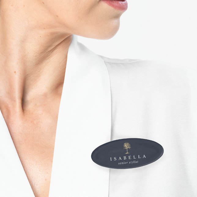 Badge D'identification Logo des palmiers d'or Faux (Créateur téléchargé)