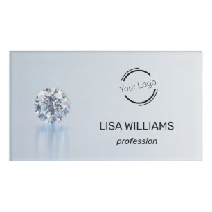 Badge D'identification Logo Diamond