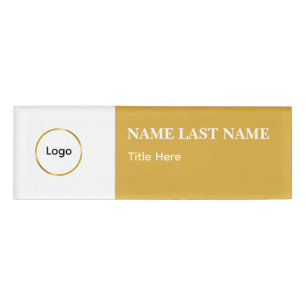 Badge D'identification Logo personnalisé élégant aimant bleu poussiéreux