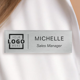Badge D'identification Logo Personnalisé Personnel Professionnel Faux Sil