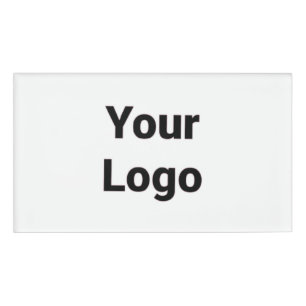 Badge D'identification Logo personnalisé simple et élégant ici société g