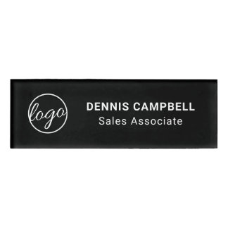 Badge D'identification Logo professionnel Black Business