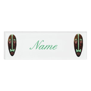 Badge D'identification Long Tonnerre de Masque Tiki