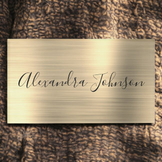 Badge D'identification Luxe professionnel Gold Foil moderne