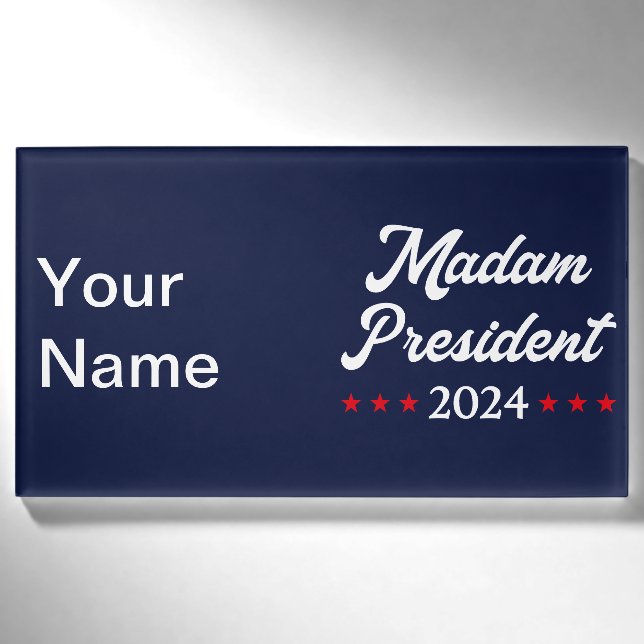 Badge D'identification Madame la Présidente 2024 I - Kamala Harris (Devant)