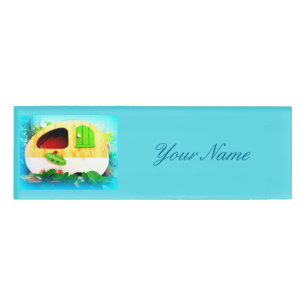 Badge D'identification Maison gitane minuscule de caravane