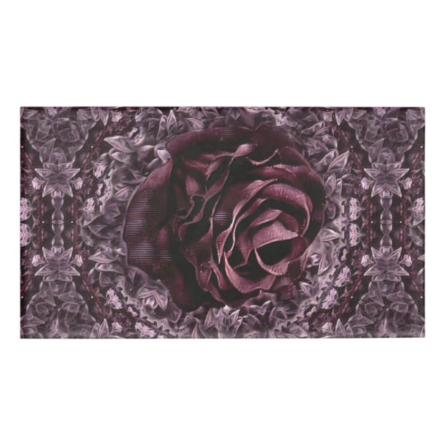 Badge D'identification Mandala de rose  (Devant)