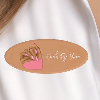 Badge D'identification Manicuriste afro-américain