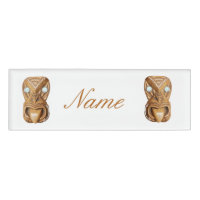 Maori sculptée Tiki Face Thunder_Cove