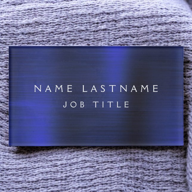 Badge D'identification Marine Blue Metallic Foil Entreprise moderne (Créateur téléchargé)