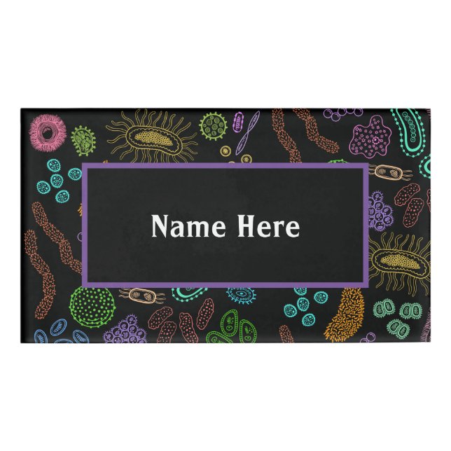 Badge D'identification Microbes (Devant)