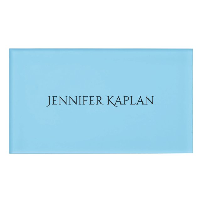 Badge D'identification Minimaliste Professionnel Moderne Simple (Devant)