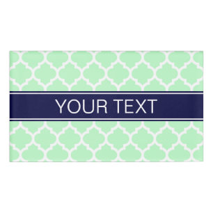 Badge D'identification Mint White Moroccan