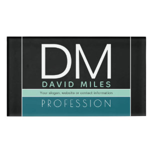 Badge D'identification Modèle d'entreprise moderne   Toutes les couleurs 